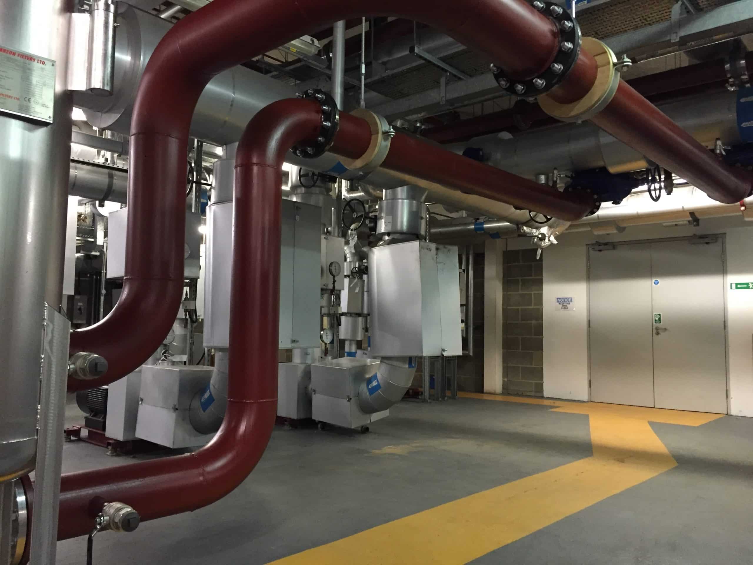 Industrial mechanical pipework installation